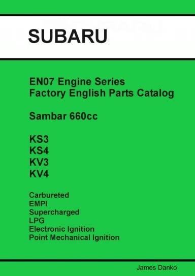 Subaru Sambar EN07 Engine Series English Parts Catalog